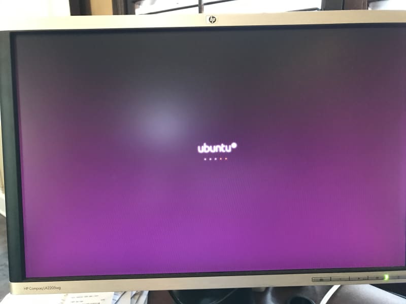 Ubuntu setup screen